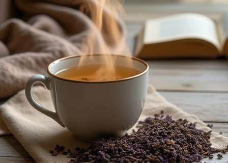 Natural sleep support herbal tea blend